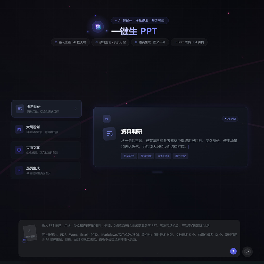 AI一键生PPT案例